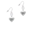 thumbnail image 2 of Delight Jewelry Silvertone Little Sister Heart Silvertone Leaf French Earrings, 2 of 5