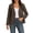 Coffee, variant on EazyTech Women Designer Casual Solid Color Single-Breasted​ Blazer – Tailored Suit Jacket for Work or Weekend