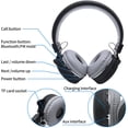 thumbnail image 2 of Auriculares inalámbricos de cabeza de gato negro Black Cat con FM estéreo, para niños, para el estudio, 2 of 3