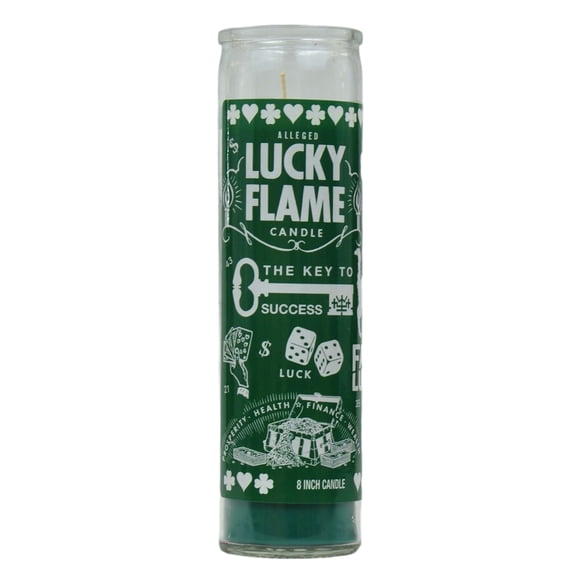 Prayer Candle Sacred Lucky Flame, 8 inch Religious Ceremony Candle