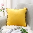 thumbnail image 2 of Paquete de 2 fundas de almohada de chenilla suave con pompones de 18.0 x 18.0 in, 2 of 5