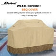 thumbnail image 5 of 58" 64" 70" 72" Heavy Duty 600D BBQ Grill Cover Outdoor Waterproof Barbecue Cover for Weber, Brinkmann, Charmglow, Jennair, Uniflame, Lowes Beige, 5 of 7