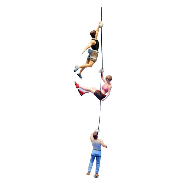 3 figuras en miniatura a escala 1:64, dioramas, escalada en roca, accesorios de fotografía, decoración deportiva, modelos, figuras de escenas en minia