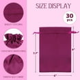 thumbnail image 2 of 30 Pcs Satin Cloth Gift Bags, For Christmas Party、Kids Classroom, Wedding, Birthday, or Baby Shower Party Favors, Christmas，July Fourth, Jewelry, 3x4 inches with Drawstring for Small Business, 2 of 4