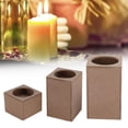 thumbnail image 4 of 3Pcs Tea Light Candle Holder Wooden Candlestick Holder Candlelight Stand for Table Wedding Birthday Party Home Decoration ANGGREK Otros, 4 of 8
