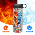 thumbnail image 6 of Disketp Roses Mixed Zebra 1 18oz Sports Insulated Kettle With Straw Insulated Water Bottle For Running Hiking Cycling Climbing Man'S Womens Sports Water Bottle, 6 of 8