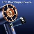 thumbnail image 5 of IDOLCO 3000 mAh Portable Handheld Fan, 5 Wind Speeds USB Personal Fan with Base [Blue], 5 of 7