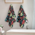 thumbnail image 4 of Dreamtimes Colorful Flowers Hand Towels, Soft & Absorbent Bathroom Guest Towels Kitchen Towels Fingertip Towel for Beach Gym Spa 14x28 Inch (2PACK), 4 of 7