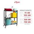 thumbnail image 5 of Origami 3 Tier Folding Shelf Garage Shelves Heavy Duty Shelving with Wheels, 5 of 9