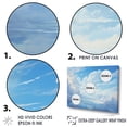 thumbnail image 3 of Designart "Pastel Aqua Skies IV" Clouds Floater Framed Wall Decor, 3 of 5