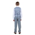 thumbnail image 6 of Boys Suit Set Solid Textured Notch Lapel With Matching Vest & Pants With Free Shirt & Tie, 6 of 6