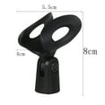 thumbnail image 2 of unbranded Clip Para Micrófono Negro Ajustable Con Forma Elíptica Para Soporte Profesional, 2 of 8