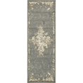 thumbnail image 1 of Unique Loom Tuareg Center Medallion Rug 2' x 6' Runner Gray/Beige, 1 of 1