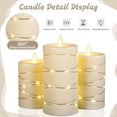 thumbnail image 2 of Da by Flameless Candles, 3 Dynamic Flame Candles, a Battery Candle Light, More Realistic Simulation of The Effect of Flames, with Timer Remote Control., 2 of 7