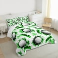thumbnail image 3 of Manfei Sport Golf 2pcs Bedding Comforter Set for Teens Boys Girls,Ball Gamer Twin Comforter Sets,Green Graffiti Splash Breathable Bedding Set,Lightweight Room Decor,Reversible, 3 of 8