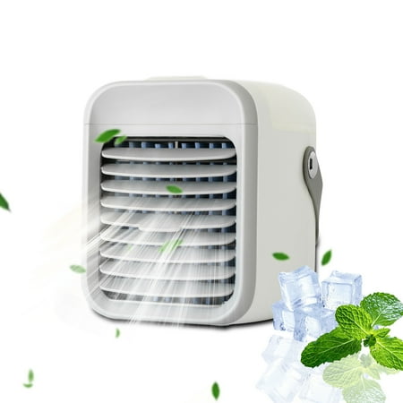 

RnemiTe-amo Mini Air Conditioner Evaporative Air Cooler Mini Air Cooler Desktop Type-c Small Air Conditioner Home Dormitory Outdoor Fan