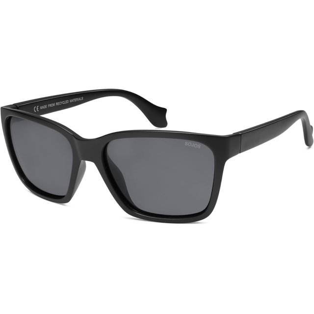 Ocean Collection Polarized Sunglasses Men Square Recycled Fishing Net frame Eco-Friendly UV400 Shades, Pacific Ocean