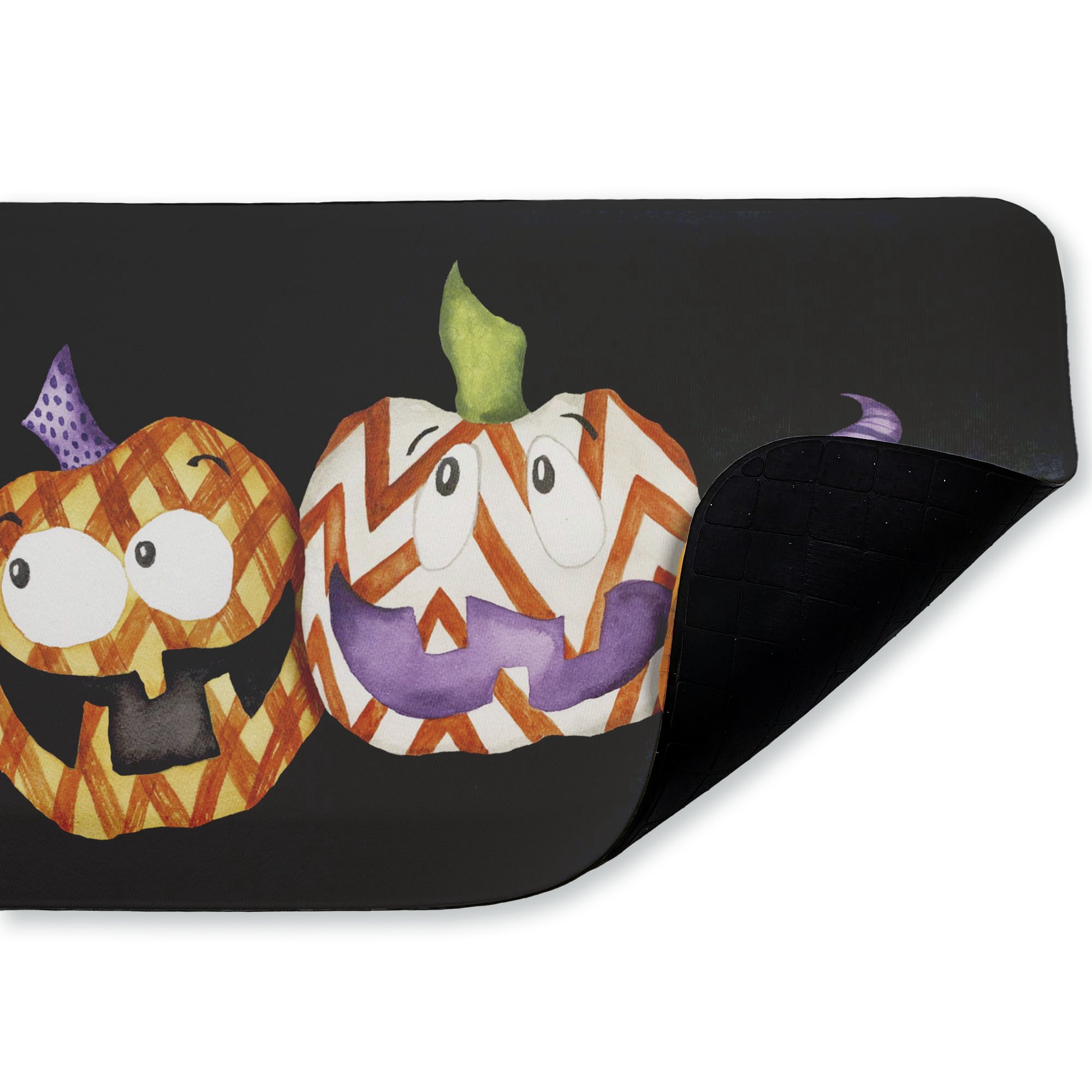 Stupell Industries Three Patterned Pumpkins Printed Anti-Fatigue Floor Mat, design by Elizabeth Medley