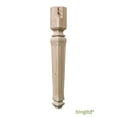 thumbnail image 3 of BingLTD - 30" Tall Unfinished Rubberwood Dining Table Leg with Grooves- 1 PC (TL30351-G-RW-UNF), 3 of 5