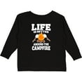 thumbnail image 3 of Inktastic Life is Better Around The Campfire Boys or Girls Long Sleeve Toddler T-Shirt, 3 of 5