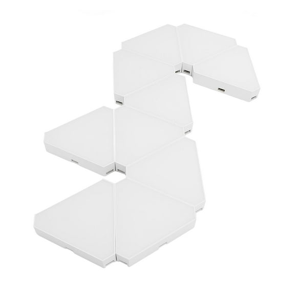 Triangular Light Panel, Remote and APP Control 10PCS LED Splicing Lights 16 Million Colors for Home Theater Gathering