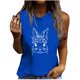 thumbnail image 1 of Moda Mujer Causal Rounk Cuello Impresión Blusa Sin Mangas Pascua Camiseta Verano Tank Tops Fridja qr2378, 1 of 5