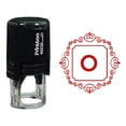 thumbnail image 1 of Printtoo Square Swirl Border Alphabet O Monogram Initial Self Inking Rubber Stamp Office Stationary, 1 of 3