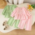 thumbnail image 4 of NOLDARES Toddler Girl Baby Clothes Fall Winter Outfits Long Sleeve Graphic Tee and Elastic Waist Pants 2 Piece Set Cute(Pink,3-4 Y), 4 of 8