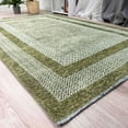 thumbnail image 2 of Alfa Rich 5x8 Scandinavian Style Green Washable Woven Cotton Area Rugs, 2 of 5