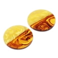 thumbnail image 4 of 2pcs resina colgante del encanto de los granos del arte cuelga los resultados de la joyería de la gota del oído del pendiente Redondo Amarillo Marrón Soledad Colgante de dijes de joyería, 4 of 10