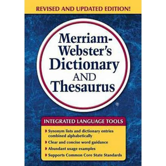 Pre-Owned Merriam-Webster's Dictionary and Thesaurus (Paperback) 0877797323 9780877797326