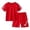 Red, variant on easter outfit toddler boy Kids Toddler Baby Unisex Spring Summer Short Sleeve Sports Tshirt Shorts Outfits Clothes