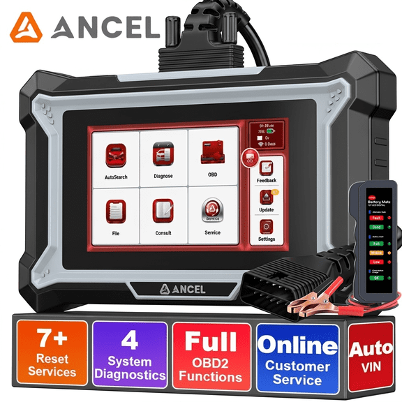 ANCEL OBD2 Scanner Car Diagnostic Tool w/ Gift: BM310 Battery Tester