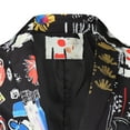 thumbnail image 4 of Holloyiver New Men's Casual Suit Jacket Fashion Color Piece Single Two Button Slim Fit Suit Jacket Blazer Black, 4 of 6