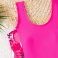 thumbnail image 5 of TOWED22 Girls Swimsuit One Piece Swimsuits Solid Ruched Bathing Suit for Girls Full Coverage Modest Padded Swimwear Hot Pink,13-14 Y, 5 of 8