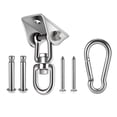 thumbnail image 1 of Kit para colgar hamacas, ganchos giratorios de 360° de alta resistencia para columpios, sillas, yoga, columpios para porches al aire libre, 1 of 5