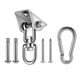 thumbnail image 1 of Kit para colgar hamacas, ganchos giratorios de 360° de alta resistencia para columpios, sillas, yoga, columpios para porches al aire libre, 1 of 5