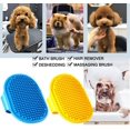 thumbnail image 5 of cepillos para el cuidado de perros, cepillo para champú para mascotas, cepillo para el baño de perros, cepillo para quitar el pelo, peine de goma para masaje relajante con correa ajustable para pelo c, 5 of 5