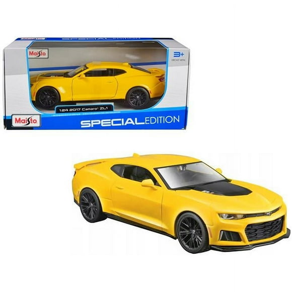 Maisto 31512y 2017 Chevrolet Camaro ZL1 Metallic Special Edition 1-24 Scale Diecast Model Car, Yellow