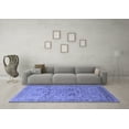 thumbnail image 3 of Ahgly Company Indoor Square Oriental Blue Traditional Area Rugs, 3' Square, 3 of 4