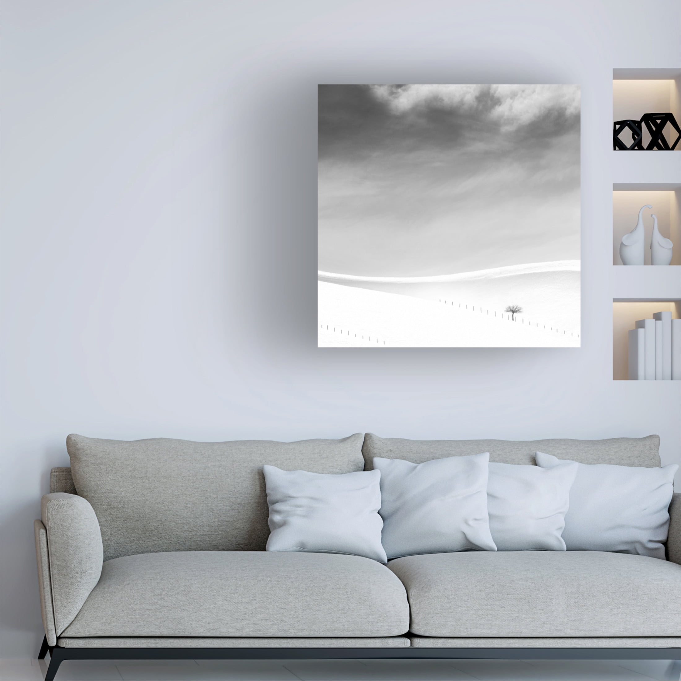 Trademark Fine Art MOSTAFA NODEH Single Tree Canvas Wall Art