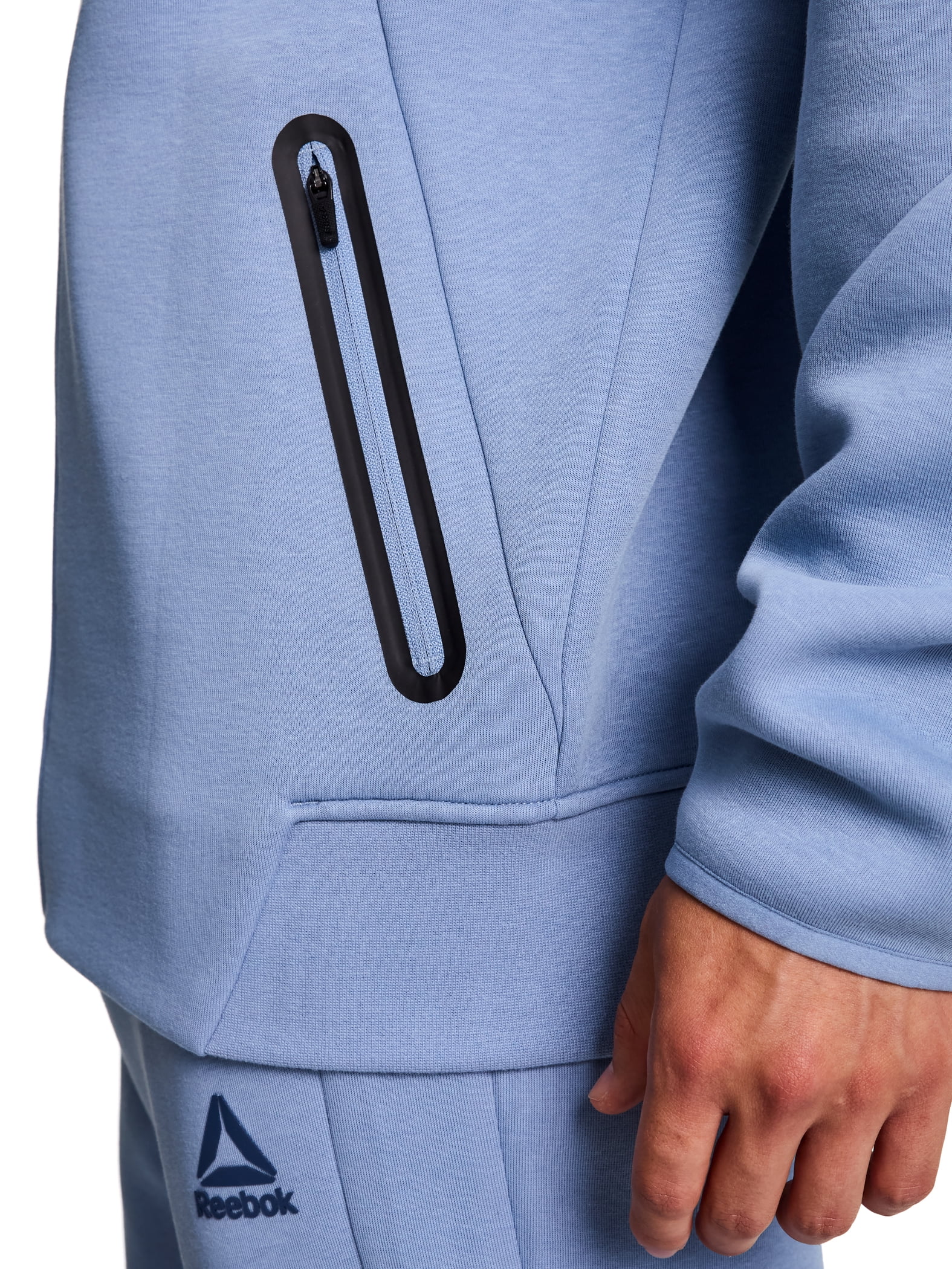 Reebok Men's and Big Men's Momentum Fleece Full Zip Hoodie, Sizes XS-5XL