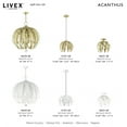 thumbnail image 2 of Livex Lighting  1-Light Mini Pendant, 41231 Winter Gold 12.625" DIA 12.25 - 90" ADJ H N/A Gold, 2 of 14