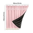 thumbnail image 4 of Sentmoon Rideaux de Chambre Rideaux Double Couche Occultants Rideau Isolé Thermiquement Assombrissant Draperies Sans Perçage Convivial pour la Location Couvre-Fenêtres pour Chambrebaie Vitrée Salon, 4 of 8