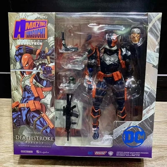Gear Joint 17cm Mountain Pass Type Deathstroke Joint Action Figure Model Display Dc Hero Action Figure Doll Box Set Gift