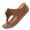 Brown, variant on Women Flower Thong Sandals Comfort Soft Soled Lightweight Casual Slippers Wide Width All Seasons Brown