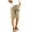 Khaki, variant on XASZHN Children Kids Girls Casual Letter Printed Elastic Waist Casual Pants Breeches with Pocket Khaki 160