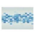 thumbnail image 1 of Abstract Cutting Board, 3D Graphic Illustration Squares Pattern Modern Mosaic Geometric Design, Decorative Tempered Glass Cutting and Serving Board, Large Size, Pale Blue Blue White, by Ambesonne, 1 of 1