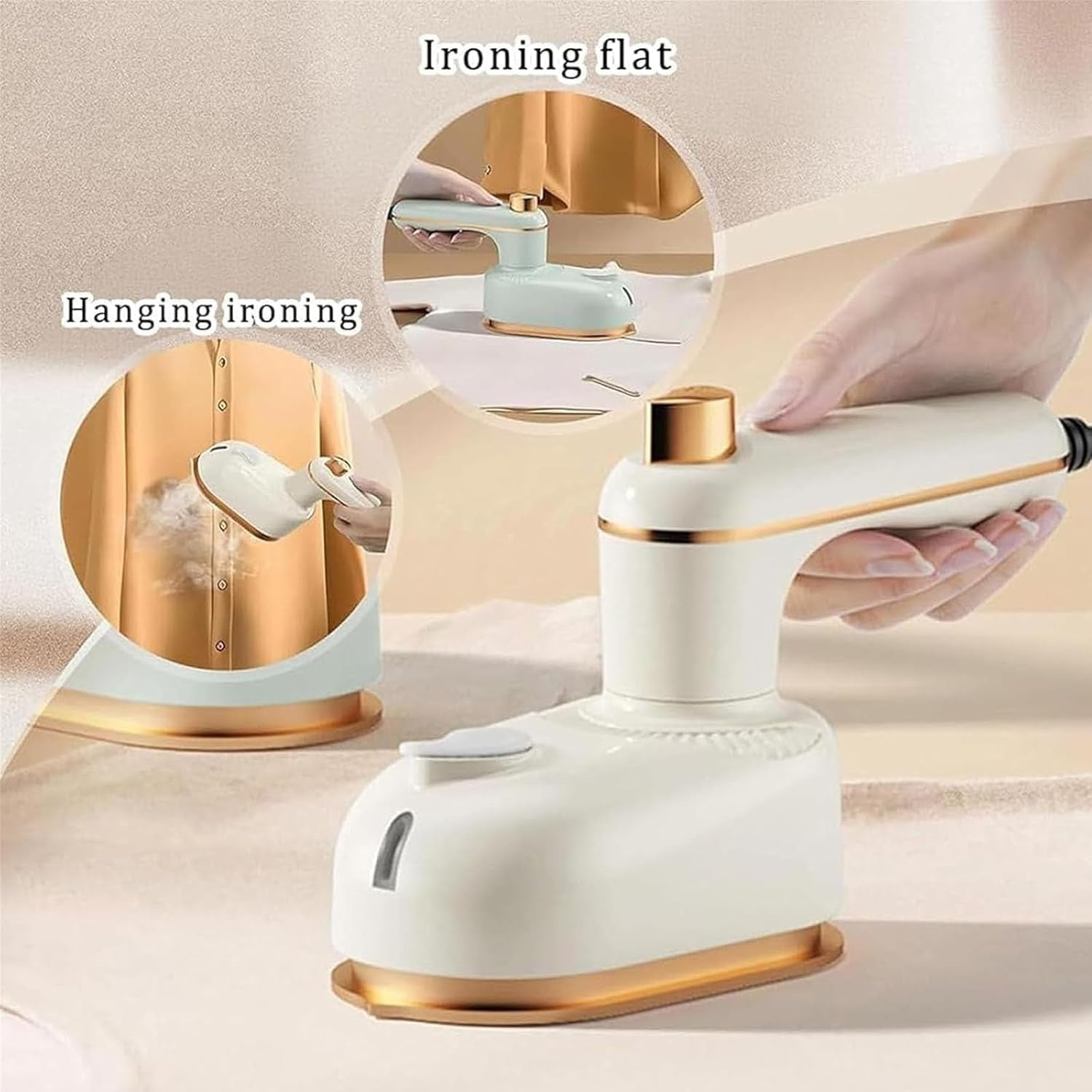 Mini Steam Iron | Portable Handheld Steam Cleaner, Plancha a Vapor para Ropa with Fast Heat-Up for Travel & Home Use