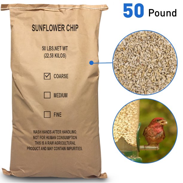Sunflower Kernels Sun Flower Chips Wild Bird Food 50 lb